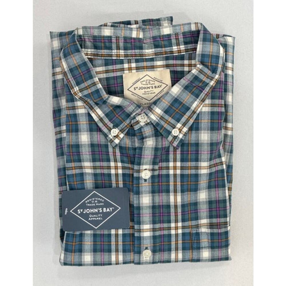 St. John's Bay Men's XL Button-Down Long Sleeve Shirt - NWT